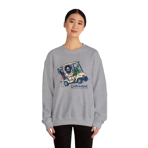 Grateful Dead - Joy Ridin' Jerry and The Bear | Life is dead. Crewneck Sweatshirt - StealieShop